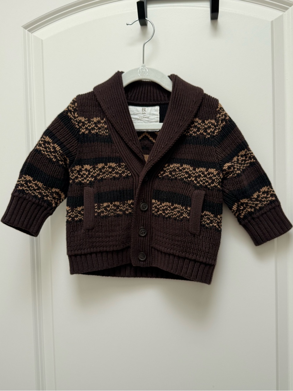 Banana Republic Baby Factory Shawl-Collar Knit Cardigan Size 6-12 Months
